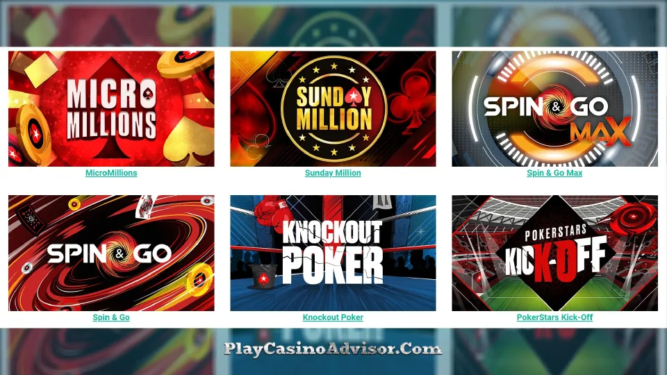 Show Your Skills: Premium Online Poker Tournament Lobby