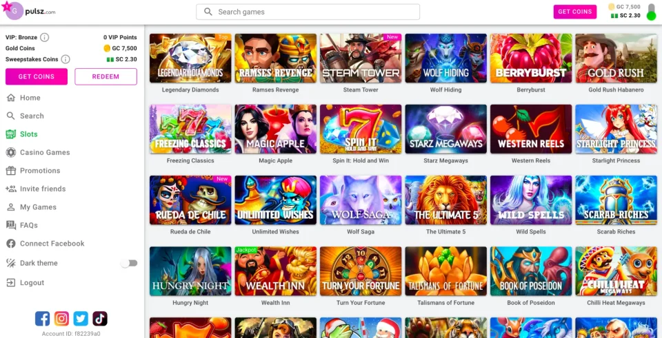 pulsz review pick your slot game