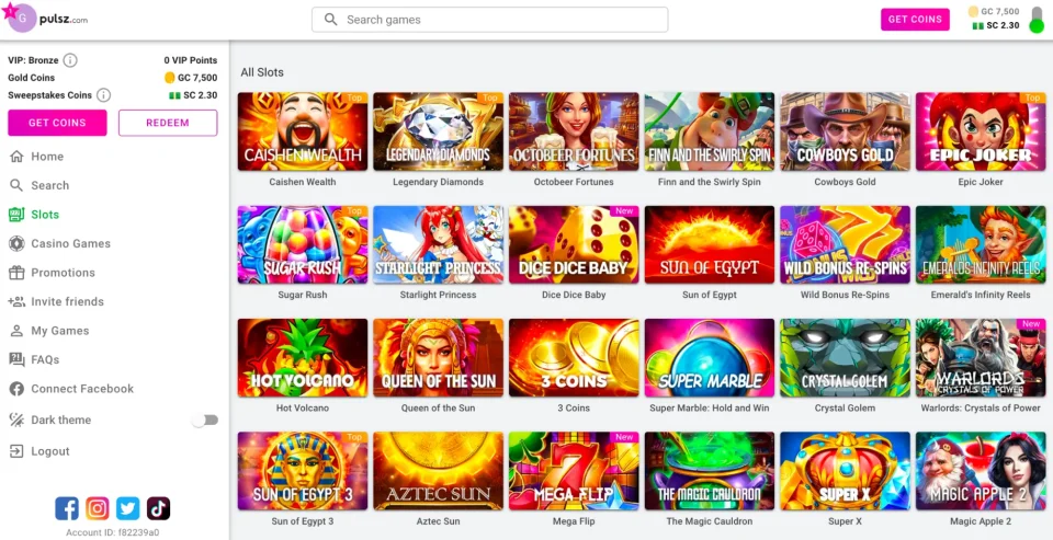 pulsz review slot games