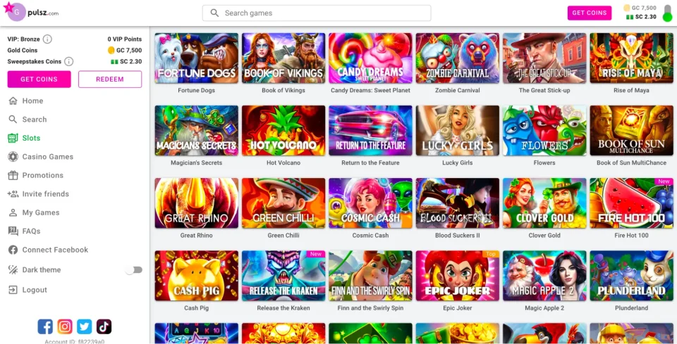 pulsz review slot games to enjoy