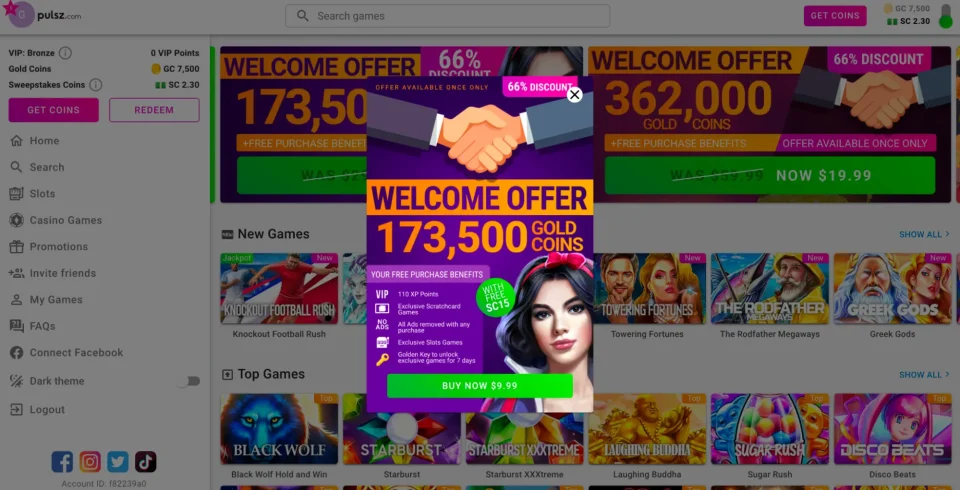 pulsz review welcome offer